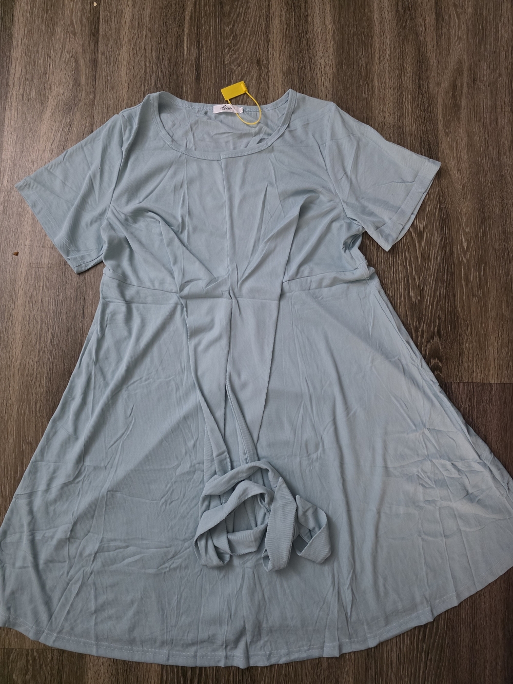 Criss Cross Self Tie Summer Maternity Dress Short Sleeves A Mini Baby Shower Xxl